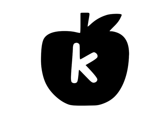 Apple with Children s Playful Mono: A Must-Have for Crafts & Graphics