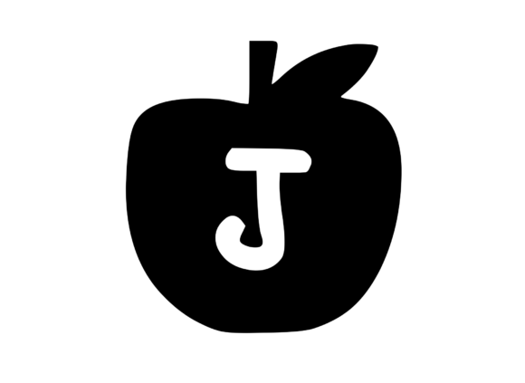 Apple with Children's Playful Mono: A Versatile Graphics Asset for Creative Crafts