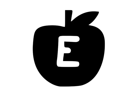 Apple with Children's Playful Mono E: A Versatile Design