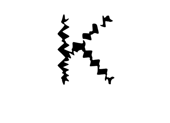 Crazy Spiky Cactus Themed Mono K for Graphics and Crafts