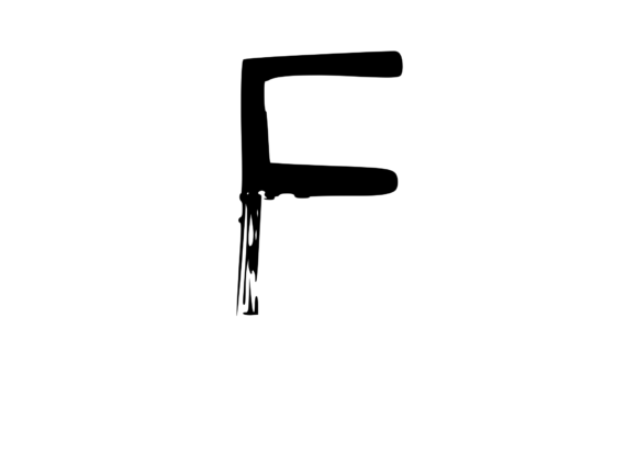 Creepy and Haunting Themed Mono F: Graphics for Crafts