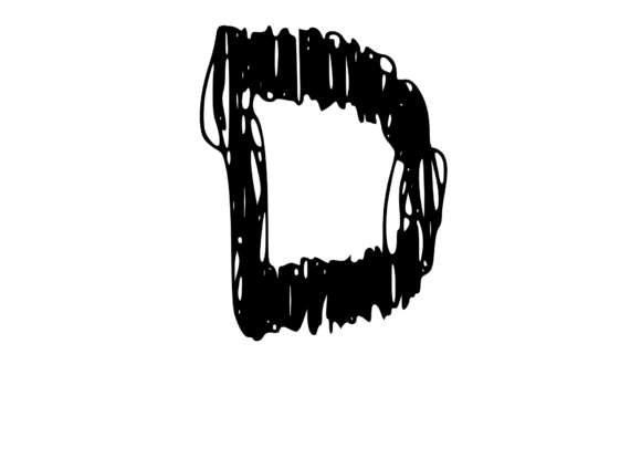 Quickly Scribbled Rough Mono D: A Versatile Graphics Asset for Crafts