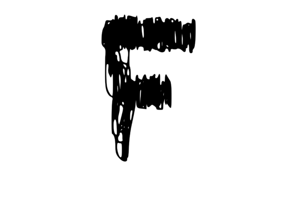 Quickly Scribbled Rough Mono F: A Unique Graphics Choice for Crafts