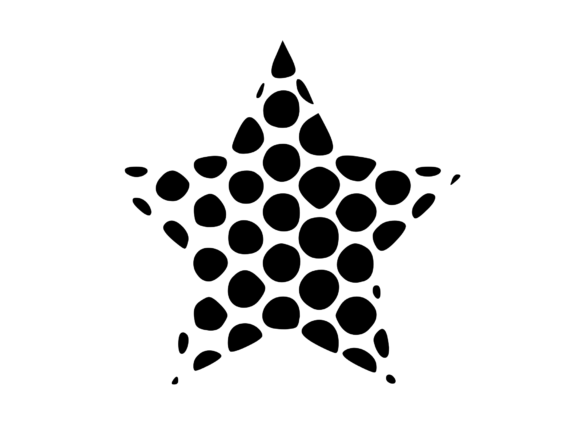 Spotty Star 6: A Versatile Graphics Asset for Creative Crafts