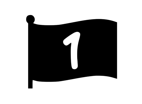 Waving Flag with Mono 1: A Versatile Graphic for Creative Crafts