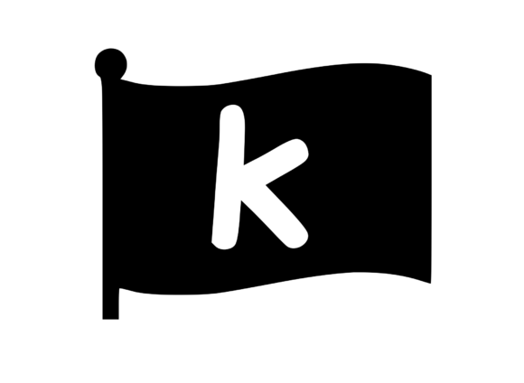 Waving Flag with Mono K: A Unique Craft and Graphics Asset